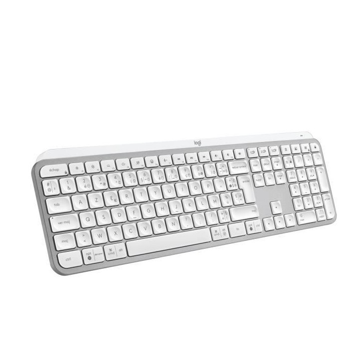 Clavier - Sans fil - Logitech - MX Keys S - AZERTY -Gris pâle Clavier - Sans fil - Logitech - MX Keys S - AZERTY -Gris pâle
