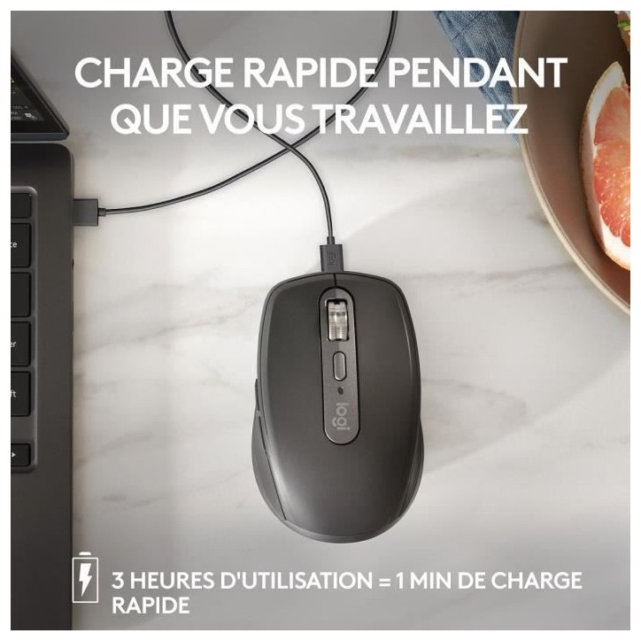 Souris - Sans fil - Logitech - MX Anywhere 3S - Rose Souris - Sans fil - Logitech - MX Anywhere 3S - Rose