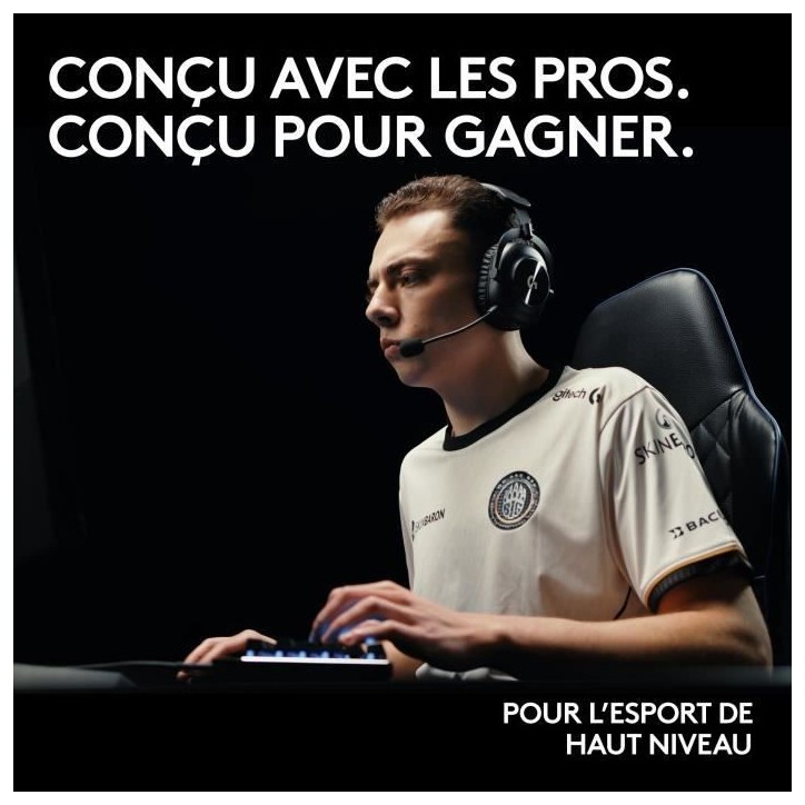 Casque gamer - Sans fil - Logitech G - Pro X 2 - Bluetooth - PS5, PS4, PC - Blanc Casque gamer - Sans fil - Logitech G - Pro X 2 - Bluetooth - PS5, PS4, PC - Blanc