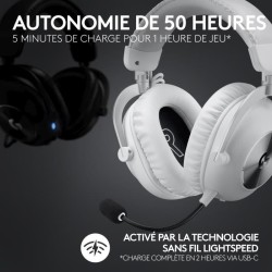 Casque gamer - Sans fil - Logitech G - Pro X 2 - Bluetooth - PS5, PS4,