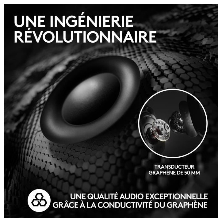 Casque gamer - Sans fil - Logitech G - Pro X 2 - Bluetooth - PS5, PS4, PC - Blanc Casque gamer - Sans fil - Logitech G - Pro X 2 - Bluetooth - PS5, PS4, PC - Blanc