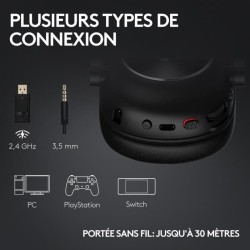Casque gamer - Sans fil - Logitech G - Pro X 2 - Bluetooth - PS5, PS4,