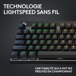 Clavier gamer - Sans fil - Logitech G Pro X TKL Lightspeed - AZERTY -