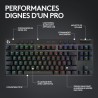 Clavier gamer - Sans fil - Logitech G Pro X TKL Lightspeed - AZERTY -