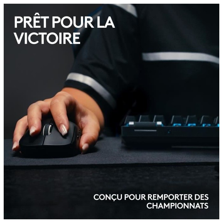 Clavier gamer - Sans fil - Logitech G Pro X TKL Lightspeed - AZERTY - Mécanique - Rétroéclairé - Noir Clavier gamer - Sans fil - Logitech G Pro X TKL Lightspeed - AZERTY - Mécanique - Rétroéclairé - Noir