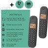 Téléphone fixe sans fil - LOGICOM - DECT ILOA 255T DUO - Noir - Avec Téléphone fixe sans fil - LOGICOM - DECT ILOA 255T DUO - Noir - Avec
