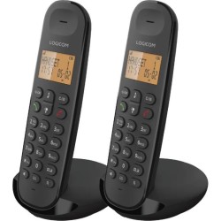 Téléphone fixe sans fil - LOGICOM - DECT ILOA 250 DUO - Noir - Sans