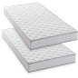 Lot de 2 matelas - 90 x 190 cm - Mousse - 14 cm - 5 zones de confort - DEKO DREAM - Hahtuva Lot de 2 matelas - 90 x 190 cm - Mousse - 14 cm - 5 zones de confort - DEKO DREAM - Hahtuva
