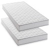 Lot de 2 matelas - 90 x 190 cm - Mousse - 14 cm - 5 zones de confort -