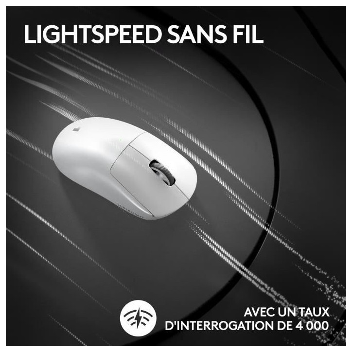 Souris gamer - Sans fil - Logitech G - Pro X Superlight 2 Lightspeed - Blanche Souris gamer - Sans fil - Logitech G - Pro X Superlight 2 Lightspeed - Blanche