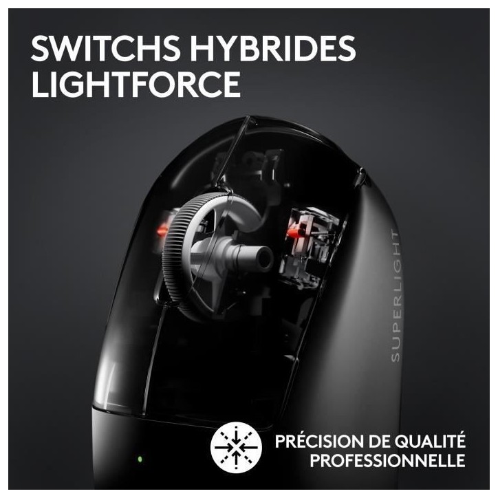 Souris gamer - Sans fil - Logitech G - Pro X Superlight 2 Lightspeed - Noir Souris gamer - Sans fil - Logitech G - Pro X Superlight 2 Lightspeed - Noir