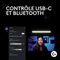 Ring Light gamer - Filaire - Logitech G - Litra Beam LX - USB - LED RV
