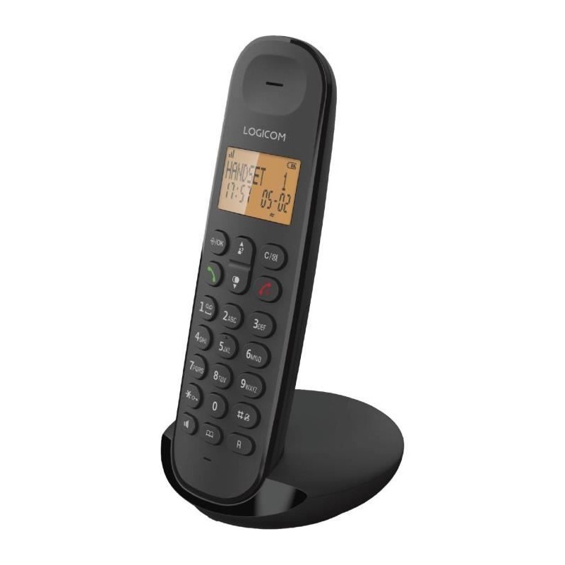 Téléphone fixe sans fil - LOGICOM - DECT ILOA 150 SOLO - Noir - Sans Téléphone fixe sans fil - LOGICOM - DECT ILOA 150 SOLO - Noir - Sans