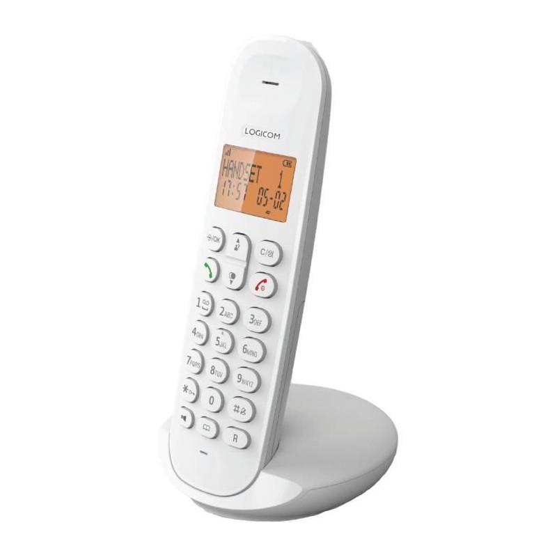 Téléphone fixe sans fil - LOGICOM - DECT ILOA 150 SOLO - Blanc - San Téléphone fixe sans fil - LOGICOM - DECT ILOA 150 SOLO - Blanc - San