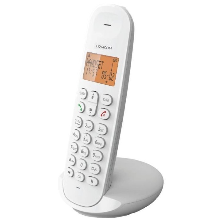 Téléphone fixe sans fil - LOGICOM - DECT ILOA 150 SOLO - Blanc - Sans répondeur Téléphone fixe sans fil - LOGICOM - DECT ILOA 150 SOLO - Blanc - Sans répondeur