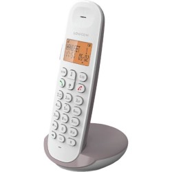 Téléphone fixe sans fil - LOGICOM - DECT ILOA 150 SOLO - Taupe - San