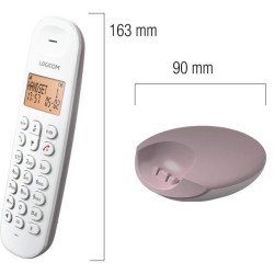 Téléphone fixe sans fil - LOGICOM - DECT ILOA 150 SOLO - Taupe - San