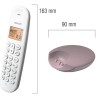 Téléphone fixe sans fil - LOGICOM - DECT ILOA 150 SOLO - Taupe - San Téléphone fixe sans fil - LOGICOM - DECT ILOA 150 SOLO - Taupe - San