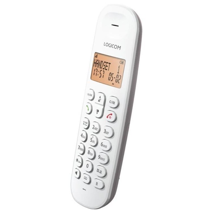 Téléphone fixe sans fil - LOGICOM - DECT ILOA 150 SOLO - Taupe - Sans répondeur Téléphone fixe sans fil - LOGICOM - DECT ILOA 150 SOLO - Taupe - Sans répondeur
