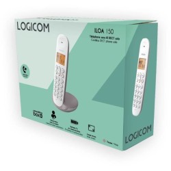 Téléphone fixe sans fil - LOGICOM - DECT ILOA 150 SOLO - Taupe - San