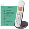 Téléphone fixe sans fil - LOGICOM - DECT ILOA 150 SOLO - Aubergine - Téléphone fixe sans fil - LOGICOM - DECT ILOA 150 SOLO - Aubergine -