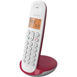 Téléphone fixe sans fil - LOGICOM - DECT ILOA 150 SOLO - Framboise -