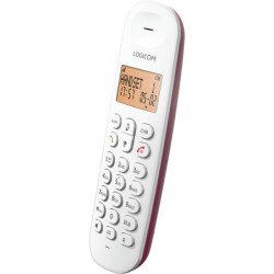 Téléphone fixe sans fil - LOGICOM - DECT ILOA 150 SOLO - Framboise -