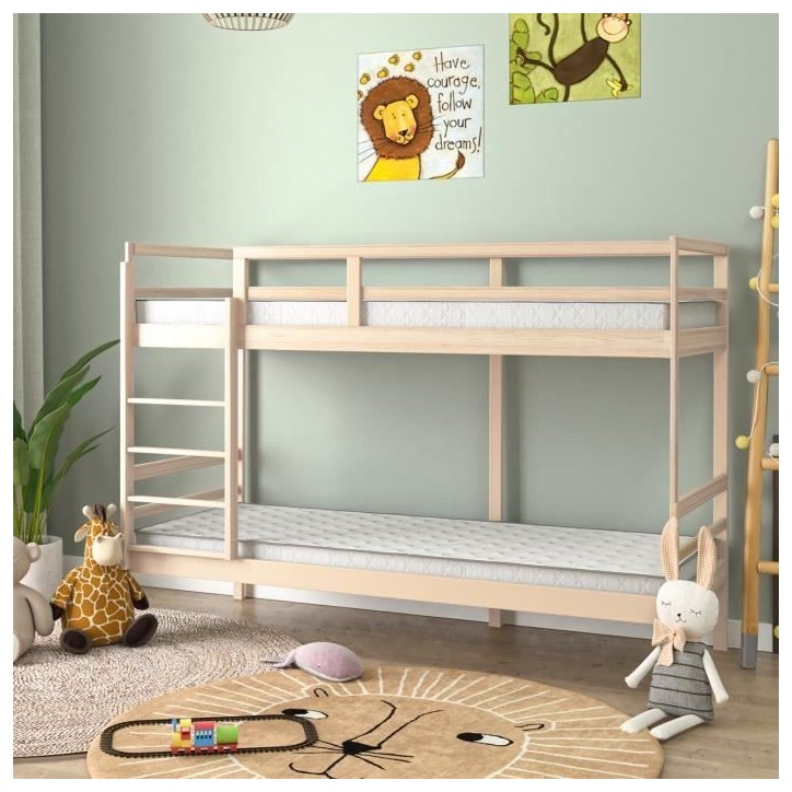 Lot de 2 matelas - 90 x 190 cm - Mousse - 14 cm - 5 zones de confort - DEKO DREAM - Hahtuva Lot de 2 matelas - 90 x 190 cm - Mousse - 14 cm - 5 zones de confort - DEKO DREAM - Hahtuva