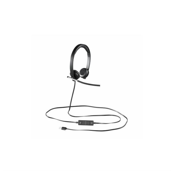 Casque - Filaire - Logitech - H650E - USB - Micro stéréo - Noir Casque - Filaire - Logitech - H650E - USB - Micro stéréo - Noir