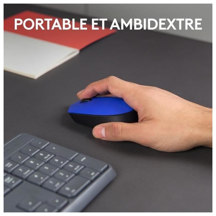 Souris - Sans Fil - Logitech - M171 - Bleu - Ambidextre