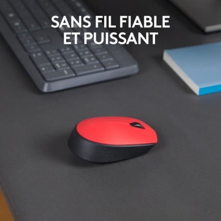 Souris - Sans Fil - Logitech - M171 - Rouge - Ambidextre