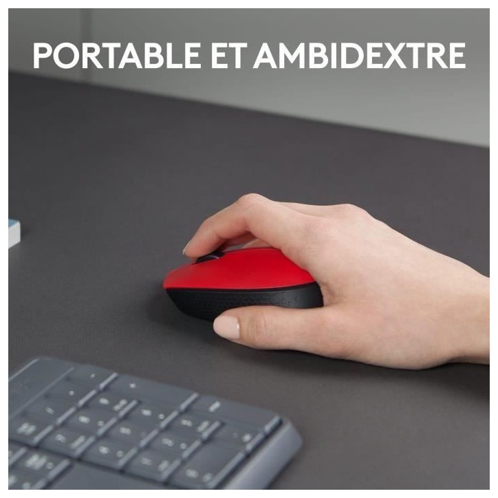 Souris - Sans Fil - Logitech - M171 - Rouge - Ambidextre