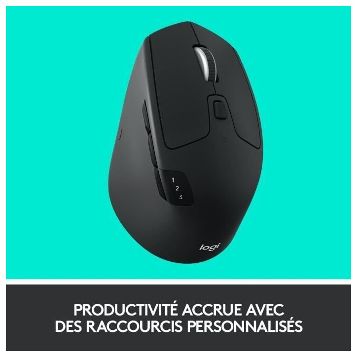 Souris - Sans fil - Logitech - M720 Triathlon - Noir Souris - Sans fil - Logitech - M720 Triathlon - Noir