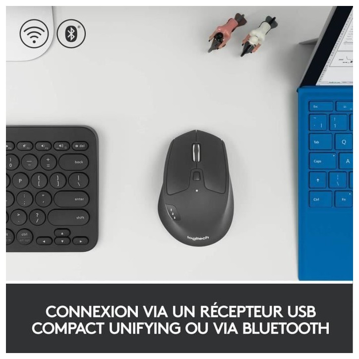 Souris - Sans fil - Logitech - M720 Triathlon - Noir Souris - Sans fil - Logitech - M720 Triathlon - Noir