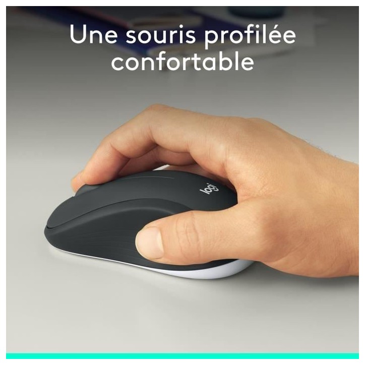 Ensemble Clavier Souris - Sans fil - Logitech - MK540 - AZERTY - Noir Ensemble Clavier Souris - Sans fil - Logitech - MK540 - AZERTY - Noir