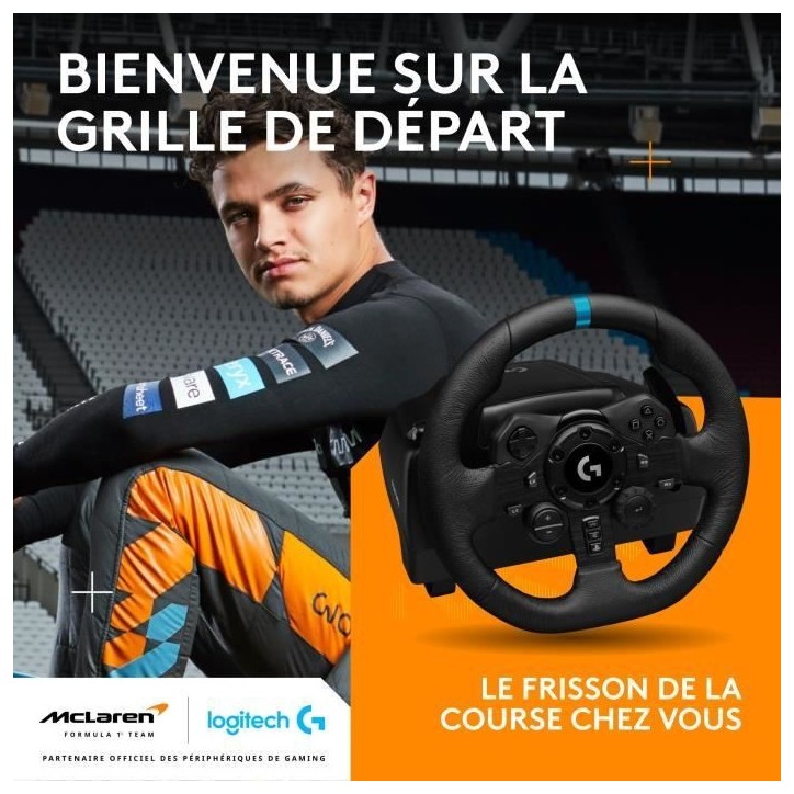 Volant de course et pédales G923 - Logitech G - Compatible PS5, PS4 et PC Volant de course et pédales G923 - Logitech G - Compatible PS5, PS4 et PC