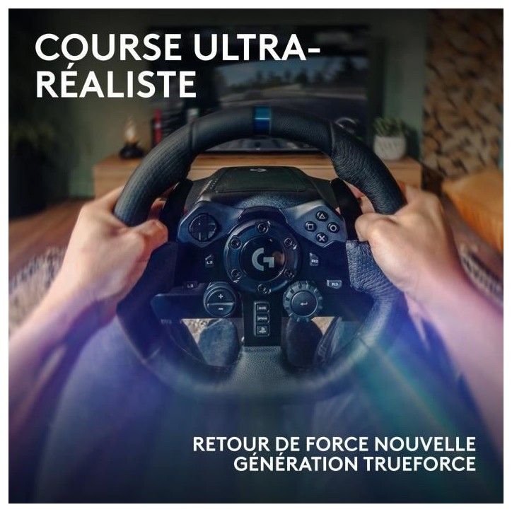 Volant de course et pédales G923 - Logitech G - Compatible PS5, PS4 et PC Volant de course et pédales G923 - Logitech G - Compatible PS5, PS4 et PC