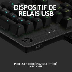 Clavier gamer - Filaire - Logitech G - G513 - AZERTY - Mécanique - RG