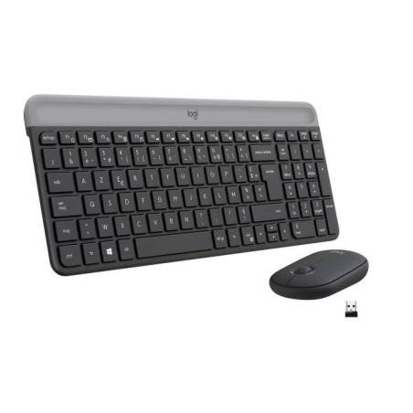 Ensemble Clavier Souris - Sans fil - Logitech - MK470 Slim - Silencieu