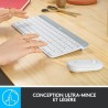 Ensemble Clavier Souris - Sans fil - Logitech - MK470 Slim - Silencieu