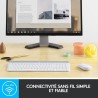 Ensemble Clavier Souris - Sans fil - Logitech - MK470 Slim - Silencieu