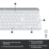 Ensemble Clavier Souris - Sans fil - Logitech - MK470 Slim - Silencieu