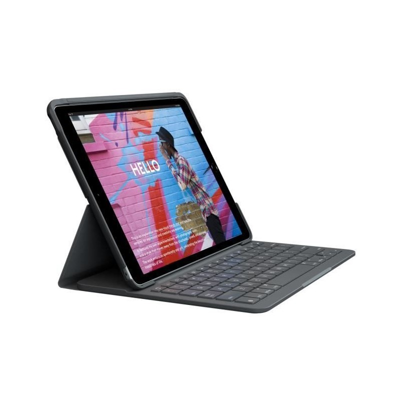 Etui clavier - Logitech - Slim Folio - AZERTY - Pour iPad 10.2 (7e, 8e Etui clavier - Logitech - Slim Folio - AZERTY - Pour iPad 10.2 (7e, 8e