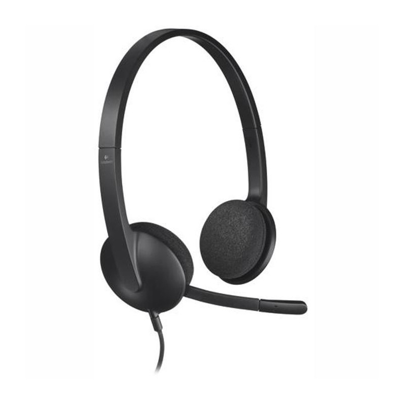 Casque - Filaire - Logitech - H340 - USB - Anti-parasite - Noir