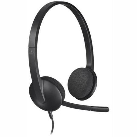Casque - Filaire - Logitech - H340 - USB - Anti-parasite - Noir