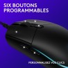 Souris gamer - Filaire - Logitech G - G203 - Noir