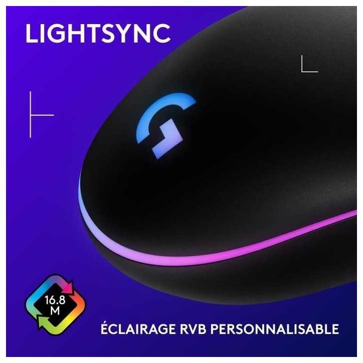 Souris gamer - Filaire - Logitech G - G203 - Noir Souris gamer - Filaire - Logitech G - G203 - Noir