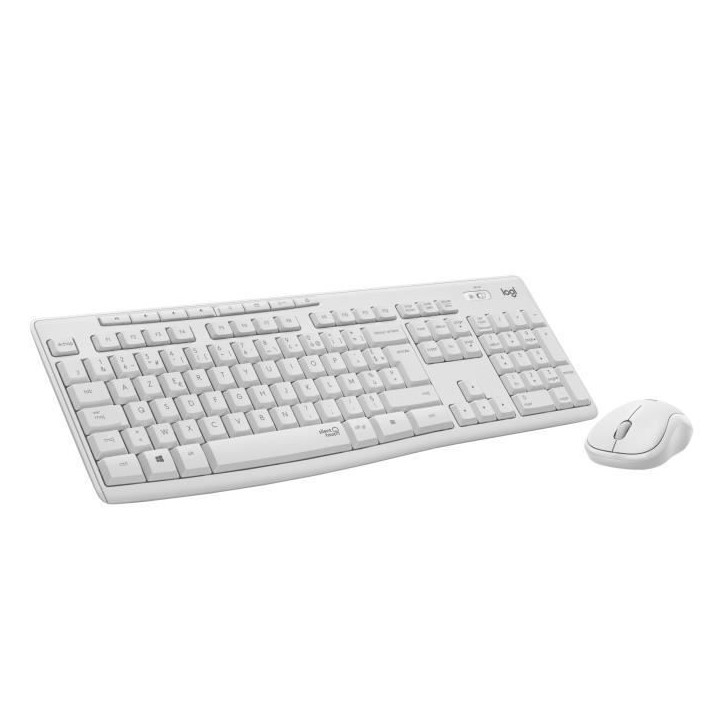 Ensemble Clavier Souris - Sans fil - Logitech - MK295 - AZERTY - Blanc Ensemble Clavier Souris - Sans fil - Logitech - MK295 - AZERTY - Blanc