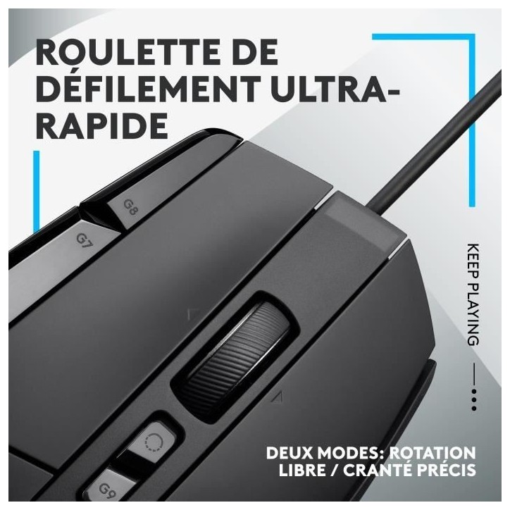 Souris gamer - Filaire - Logitech G - G502 X - Noir Souris gamer - Filaire - Logitech G - G502 X - Noir