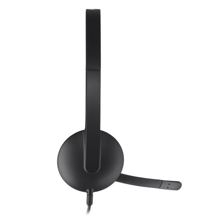 Casque - Filaire - Logitech - H340 - USB - Anti-parasite - Noir Casque - Filaire - Logitech - H340 - USB - Anti-parasite - Noir